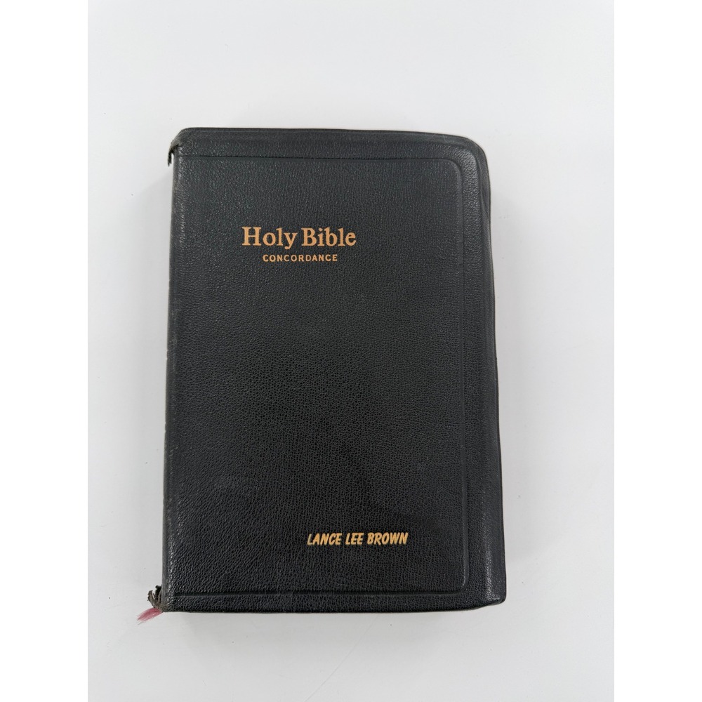 World Publishing Holy Bible Concordance KJV Red Letter Genuine Morocco Leather